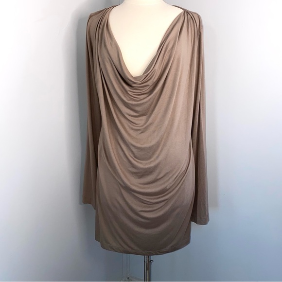FREE PEOPLE FP Beach Cowl Neck Jersey Mini Dress SZ M NEW!!! - Picture 1 of 5